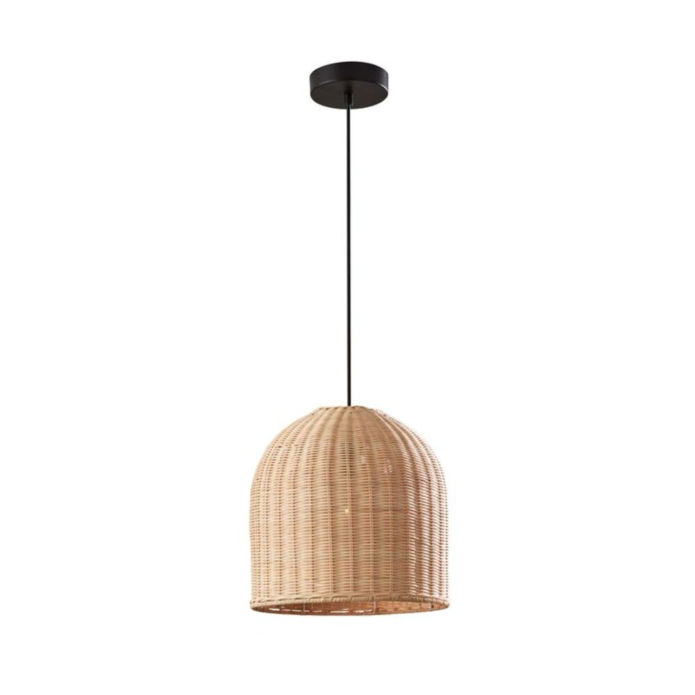 Adesso - Bahama Pendant with Light Rattan Dark Bronze - Ade Bronze
